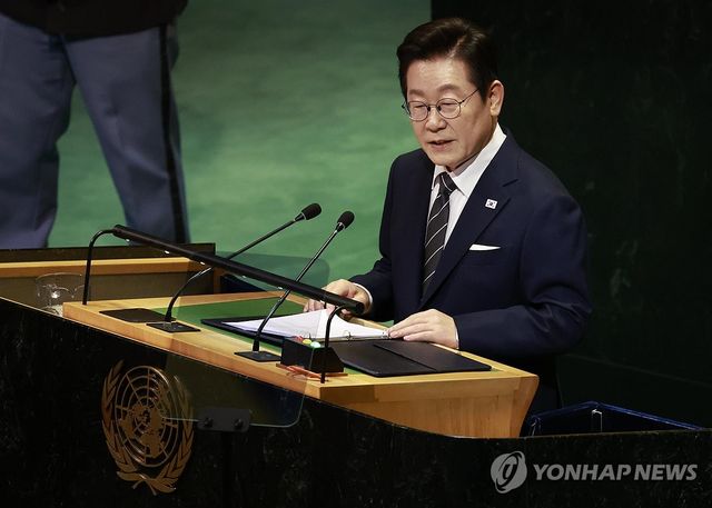 이재명 대통령, 유엔 기조연설