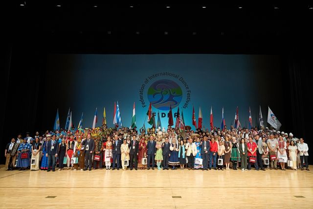 국제춤대회 환영식 모습