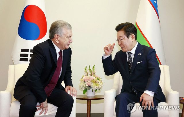 이재명 대통령, 한-우즈벡 정상회담