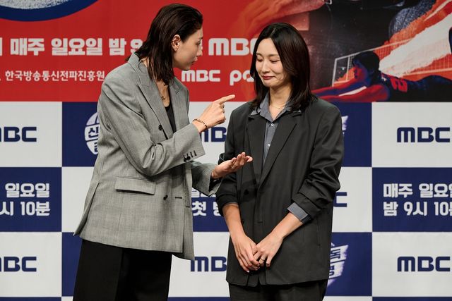 '신인감독 김연경' 제작발표회에 참여한 표승주, 김연경