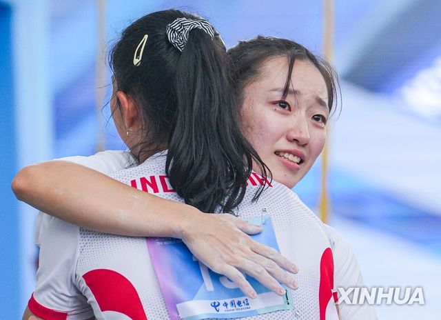 스포츠클라이밍 스피드 종목의 정지민 