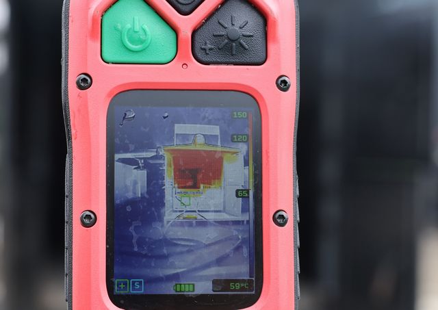 열화상감지기로 감지된 불