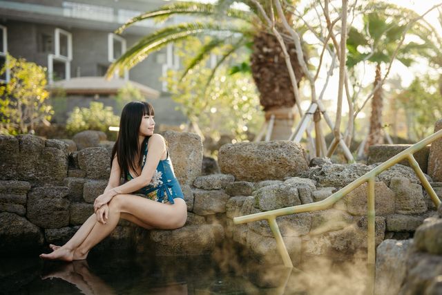 오레브 핫 스프링 & 스파 내 노천탕 [제주 메리어트 제공] 