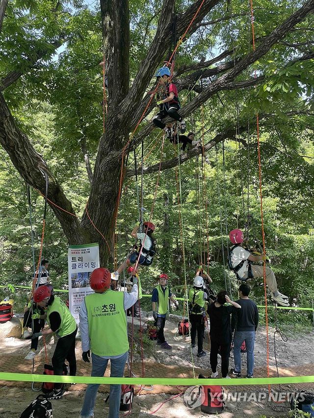 "산악영화제서 클라이밍도 즐겨요"
