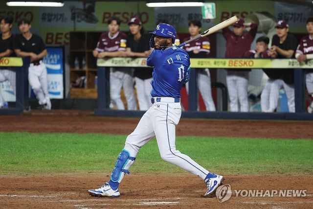 삼성 디아즈 '최다타점'