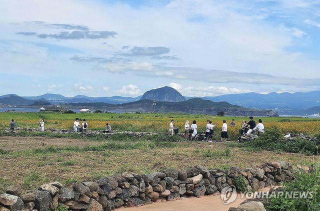 가파도 찾은 관광객들