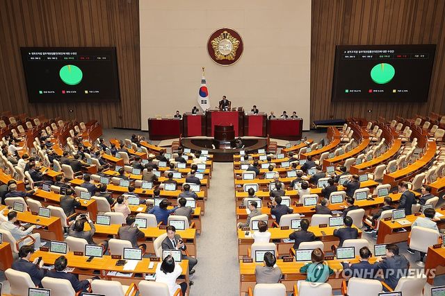 정부조직법 일부개정법률안에 대한 수정안 통과