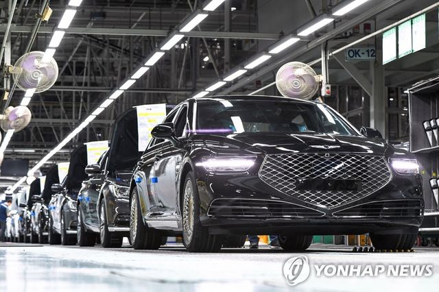 현대차 제네시스 생산라인