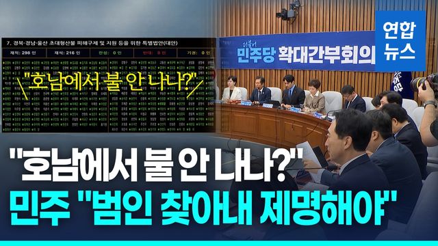 [영상] 국힘 의원 "호남서 불 안 나나"…민주당 "찾아내 제명해야" - 2