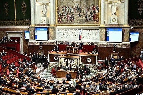 정부의 긴축재정안을 둘러싼 갈등으로 총리 신임투표가 이뤄진 프랑스 하원