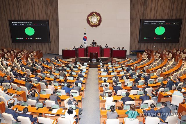 정부조직법 일부개정법률안에 대한 수정안 통과