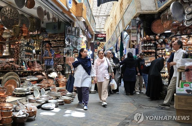 이란 테헤란의 시장