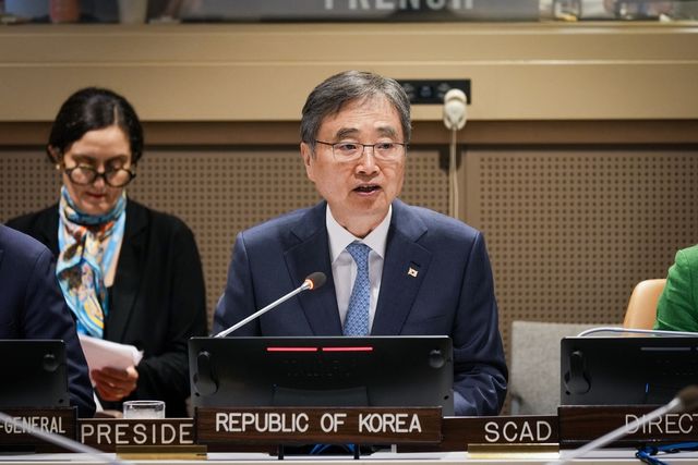 안보리·아랍연맹 비공식 상호대화 주재하는 조현 장관