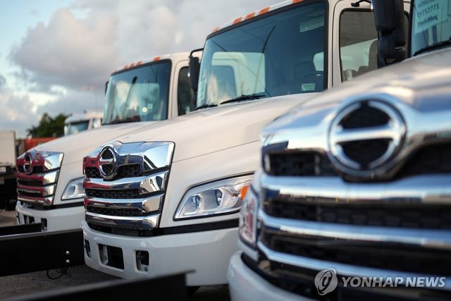 일본 히노자동차 트럭