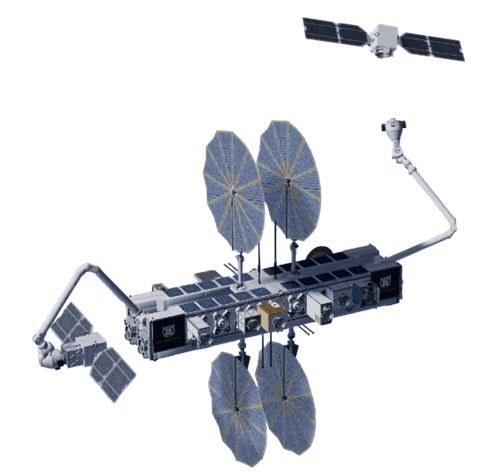 무인 AI 우주정거장 이미지