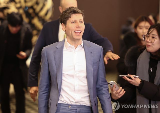 카카오 미디어데이 참석하는 샘 올트먼 오픈AI 회장