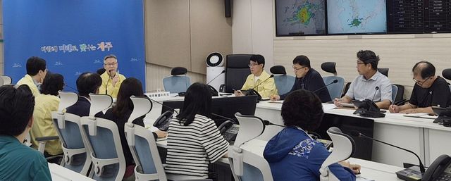 국가 전산시스템 장애 대응 제주도 긴급회의 모습