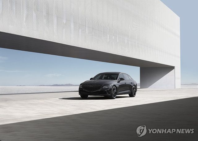 제네시스 G80 블랙