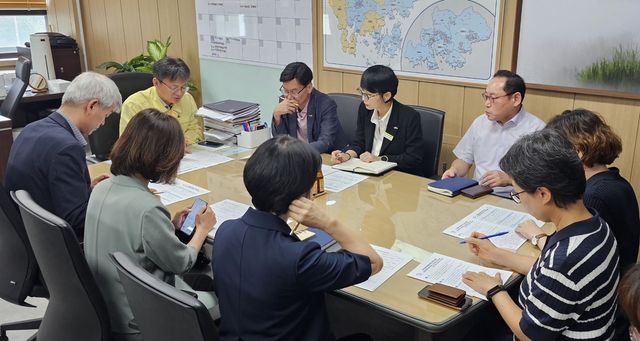 긴급 실무 점검 회의 모습