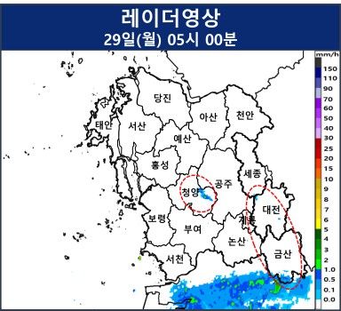 빗방울 레이더 영상