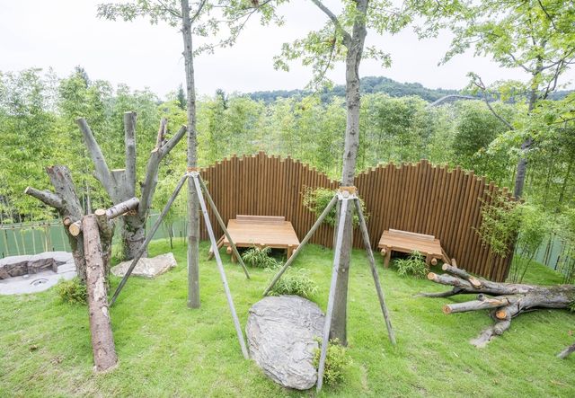 에버랜드 판다 세컨하우스 야외 방사장 전경