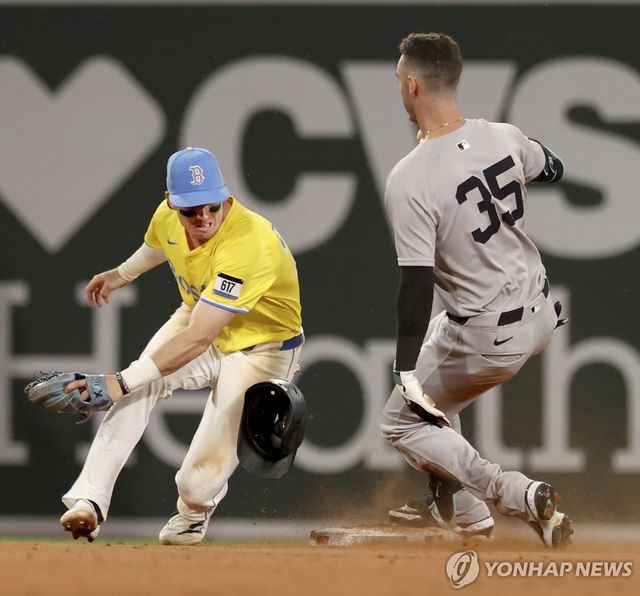 양키스와 보스턴의 정규시즌 경기 모습. 