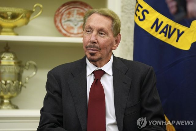 래리 엘리슨 오라클 회장 겸 최고기술책임자 [AP=연합뉴스 자료사진. 재판매 및 DB 금지]