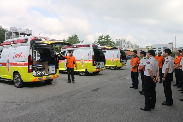 노후 119구급차 3대 신형 특수구급차로 교체
