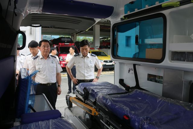 노후 119구급차 3대 신형 특수구급차로 교체