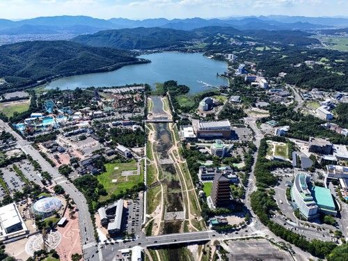 보문호 전경[사진/백승렬 기자]