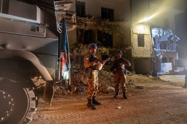 레바논 남부에서 작전 중인 유엔 평화유지군