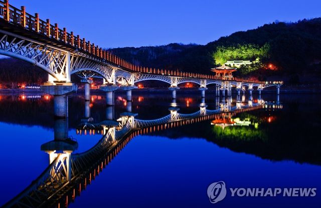 안동댐 월영교 야경