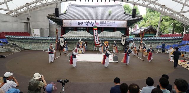 송파백중놀이 공연 모습