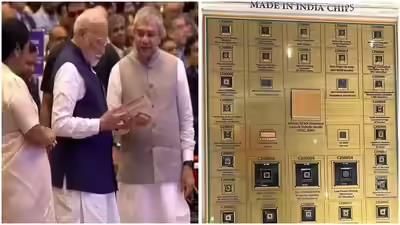 모디 총리에게 전달된 첫 인도산 반도체 칩