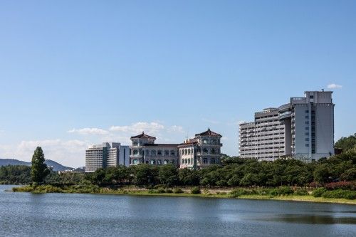 보문호 숙박시설[사진/백승렬 기자]