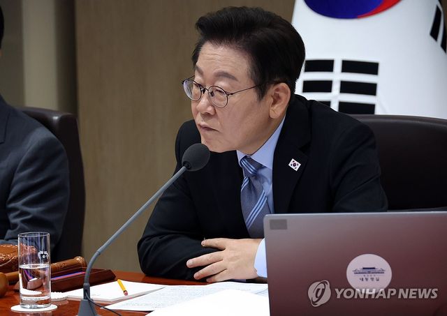 이재명 대통령, 국무회의 발언