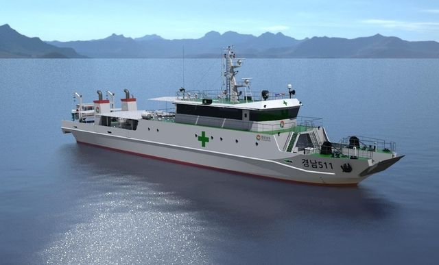 경남도 새 병원선 조감도