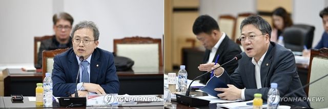 송기헌(원주시을·왼쪽)·박정하(원주시갑) 국회의원