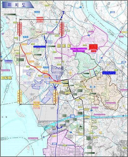 국지도 84호선 개통 구간 위치도