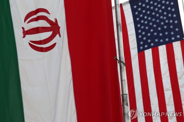 이란·미국 국기