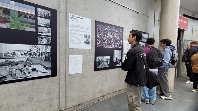 파리 외곽 귀스타브 에펠 대학에서 열린 5·18 사진전
