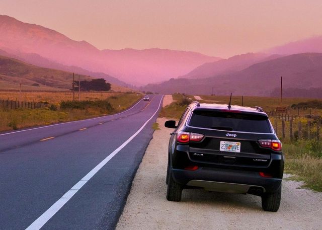 미 서부 하이웨이 원을 달리는 버젯렌터카 [사진/성연재 기자]