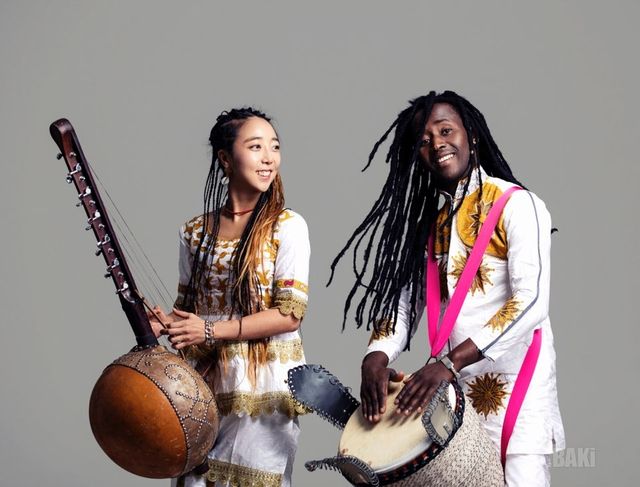 코나테 이브라힘(오른쪽) 씨와 양문희 씨 부부