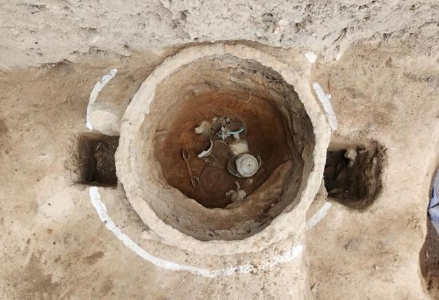 유물 출토 당시 모습