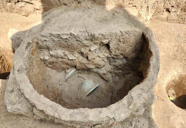 유물 출토 당시 모습 