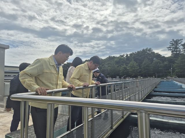 조현수 원주지방환경청장, 횡성호 취·정수장 녹조 대응체계 점검