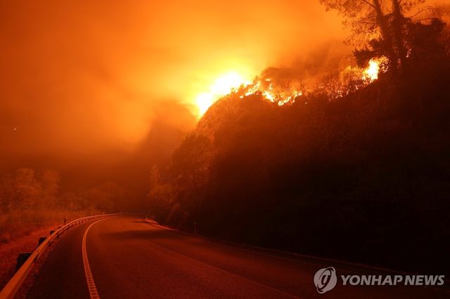 지난달 발생한 스페인의 산불