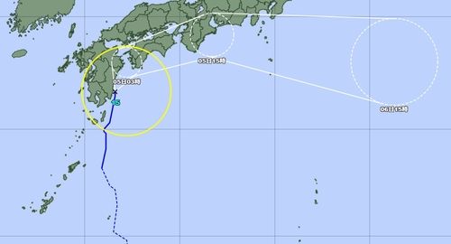 태풍 '페이파' 예상 이동 경로