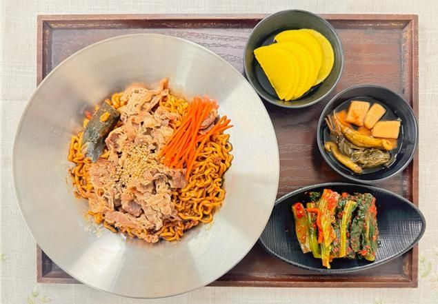 짜파구리 갓김치 세트