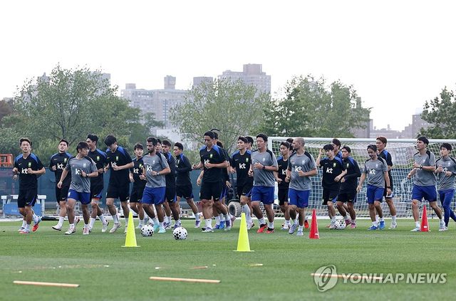 미국전 앞둔 대표팀